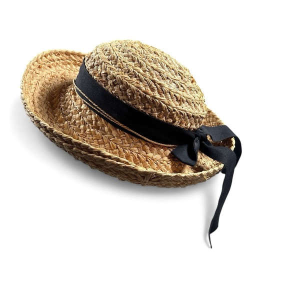 Helen Kaminiski‎ Classic 5 Raffia Hat One Size Handcrafted - Picture 7 of 16